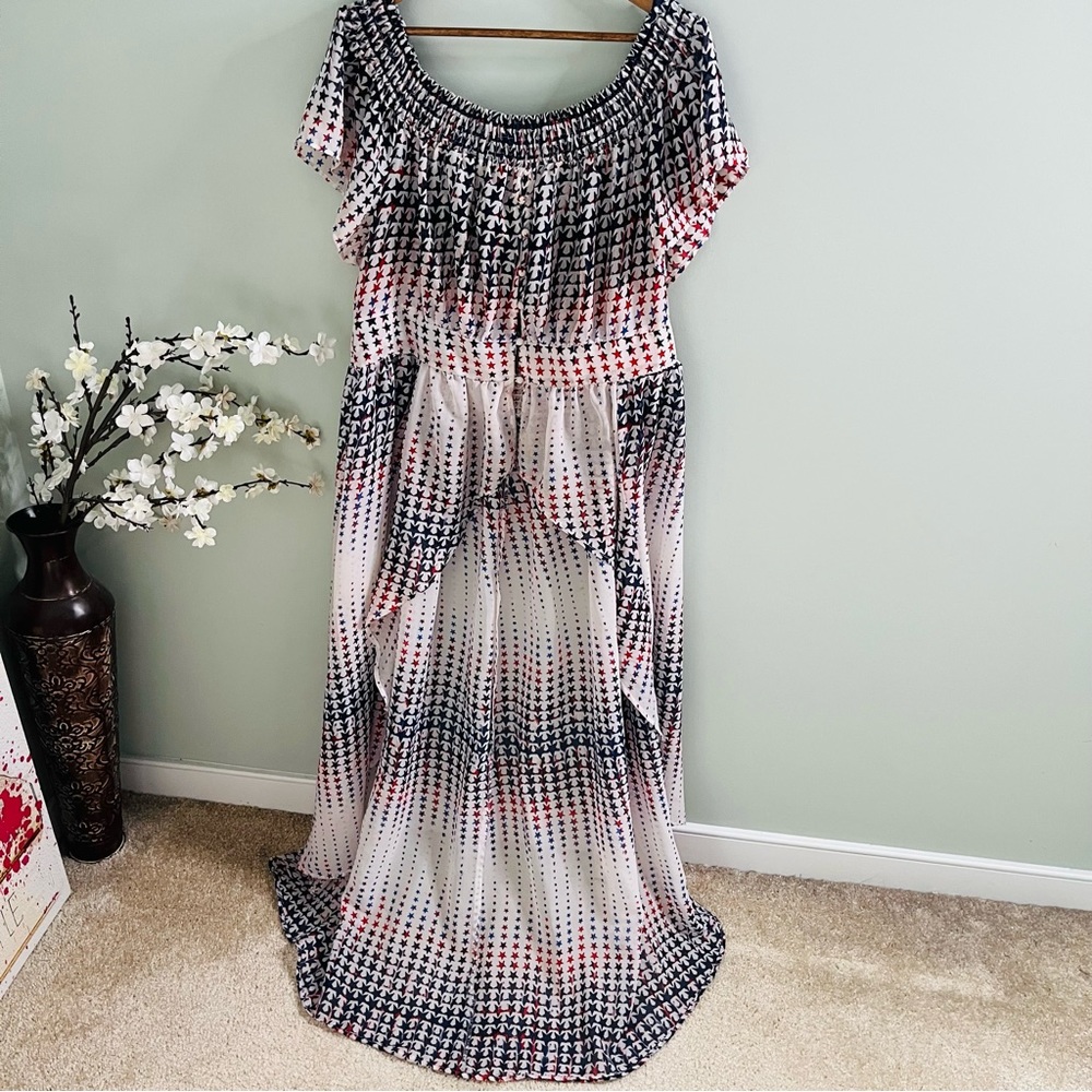 Ashley Stewart Off Shoulder Duster Top Size 18/20 - Picture 2 of 5
